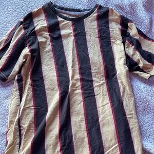 Free Planet Striped Short Sleeve T-Shirt